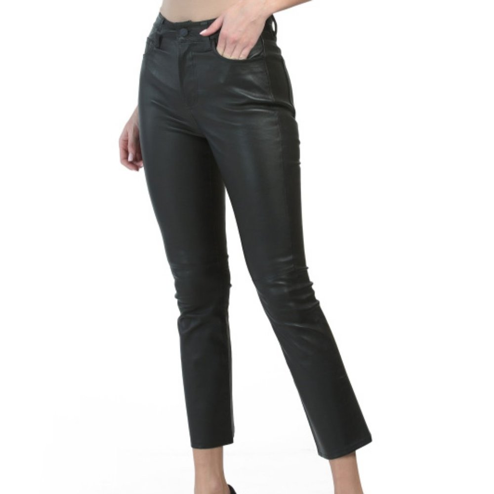 7 FOR ALL MANKIND  Genuine Leather Pants